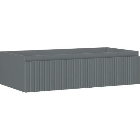 Mexen Rivel dulap baie sub chiuvetă 90 cm, 1 sertar, șanțuri, grafit mat - 91A20-09023-1-BF66