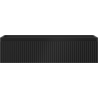 Mexen Rivel dulap de baie pentru chiuvetă 90 cm, 1 sertar, riflat, negru mat - 91A20-09023-1-BF71