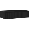 Mexen Rivel dulap de baie pentru chiuvetă 90 cm, 1 sertar, riflat, negru mat - 91A20-09023-1-BF71