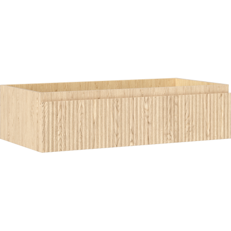 Mexen Rivel fürdőszobai mosdószekrény 90 cm, 1 fiók, barázdált, tölgy - 91A20-09023-1-BF81