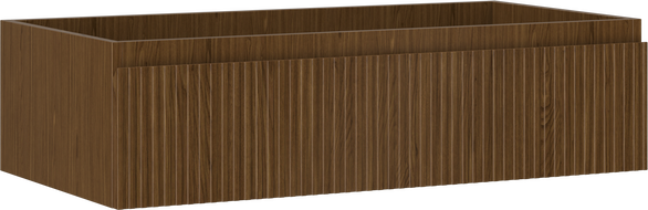 Mexen Rivel dulap baie sub lavoar 90 cm, 1 sertar, canelat, nuc - 91A20-09023-1-BF86