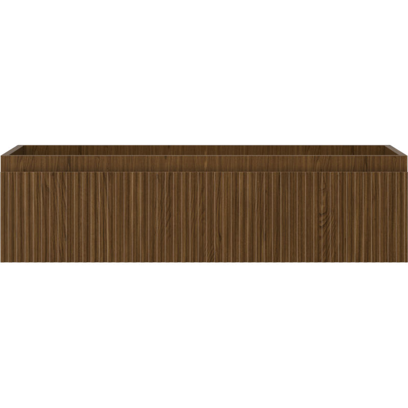 Mexen Rivel dulap baie sub lavoar 90 cm, 1 sertar, canelat, nuc - 91A20-09023-1-BF86