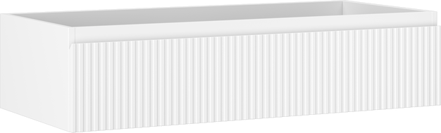 Mexen Rivel dulap de baie pentru lavoar 100 cm, 1 sertar, canelat, alb mat - 91A20-10023-1-BF01