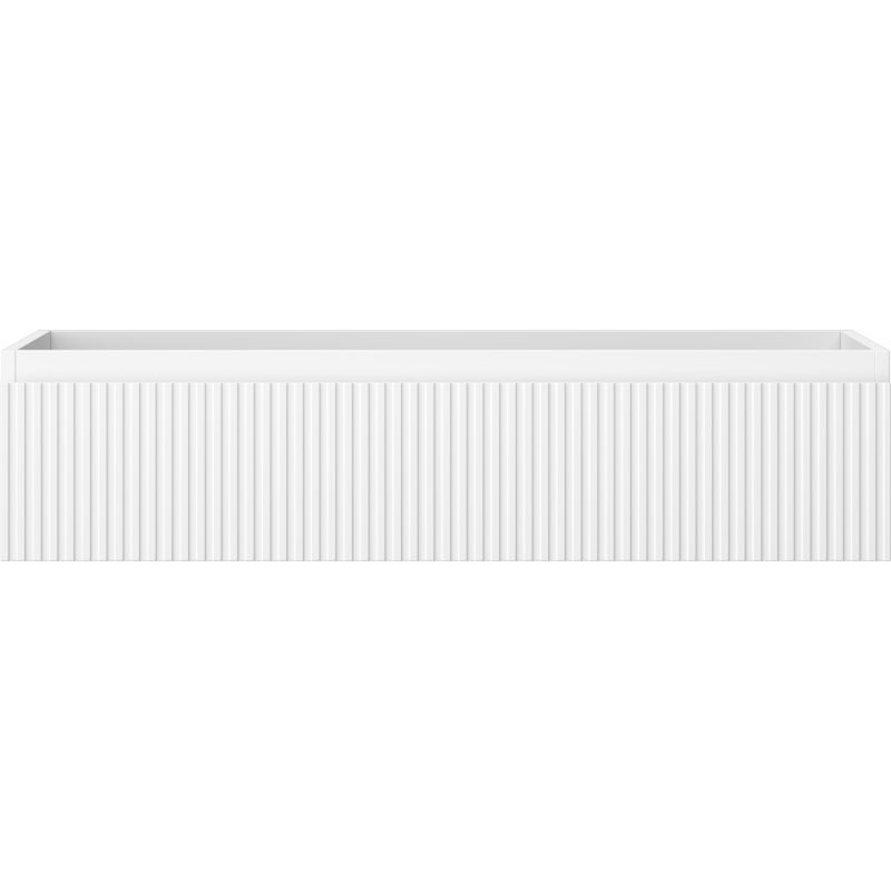 Mexen Rivel dulap de baie pentru lavoar 100 cm, 1 sertar, canelat, alb mat - 91A20-10023-1-BF01