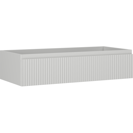 Mexen Rivel dulap baie sub lavoar 100 cm, 1 sertar, cu profiluri, gri mat - 91A20-10023-1-BF62