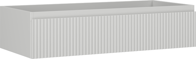 Mexen Rivel fürdőszobai mosdószekrény 100 cm, 1 fiók, bordázott, szürke matt - 91A20-10023-1-BF62