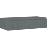 Mexen Rivel dulap baie sub lavoar 100 cm, 1 sertar, riflat, grafit mat - 91A20-10023-1-BF66