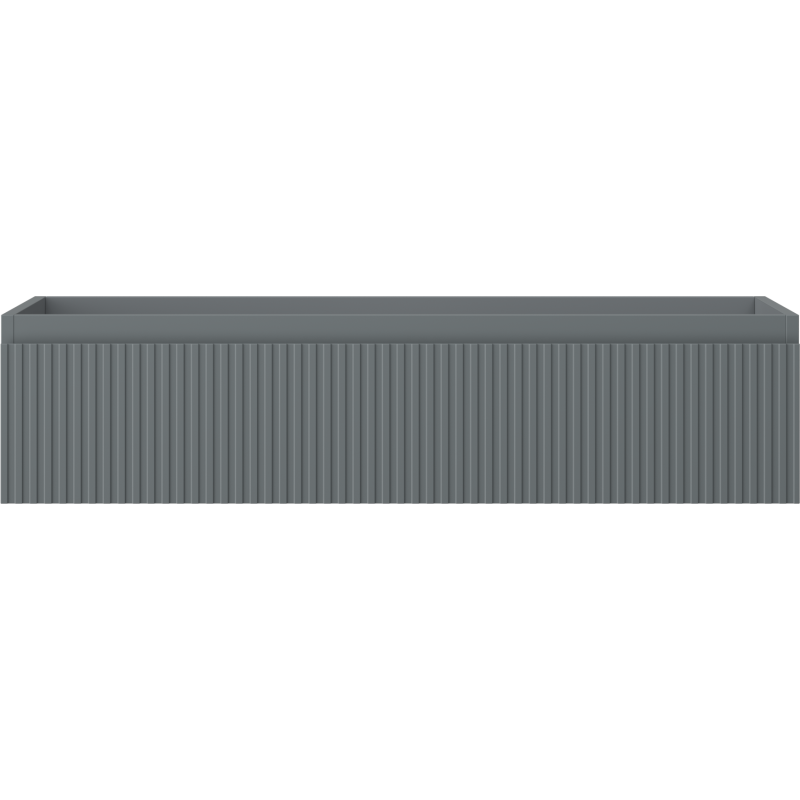 Mexen Rivel dulap baie sub lavoar 100 cm, 1 sertar, canelat, grafit mat - 91A20-10023-1-BF66