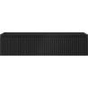 Mexen Rivel dulap baie sub chiuvetă 100 cm, 1 sertar, canelat, negru mat - 91A20-10023-1-BF71