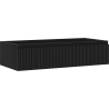 Mexen Rivel dulap baie sub chiuvetă 100 cm, 1 sertar, canelat, negru mat - 91A20-10023-1-BF71