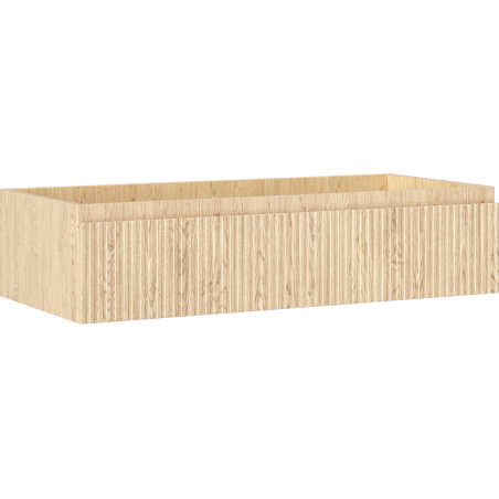 Mexen Rivel dulap baie pentru lavoar 100 cm, 1 sertar, canelat, stejar - 91A20-10023-1-BF81