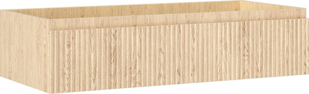 Mexen Rivel fürdőszobai szekrény mosdó alá 100 cm, 1 fiók, bordázott, tölgy - 91A20-10023-1-BF81