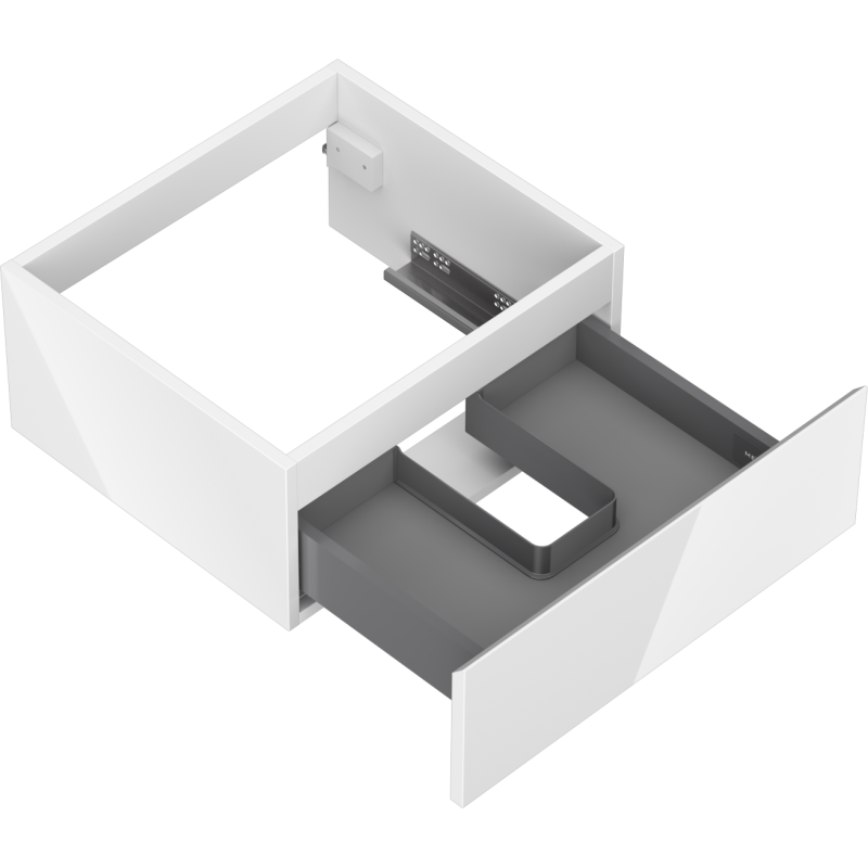 Mexen Orio dulap baie sub chiuvetă 50 cm, 1 sertar, alb lucios - 91A10-05023-1-BF00