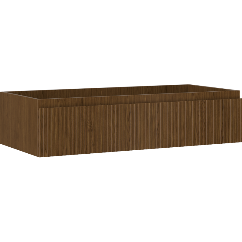 Mexen Rivel dulap baie sub chiuvetă 100 cm, 1 sertar, finisaj canelat, nuc - 91A20-10023-1-BF86