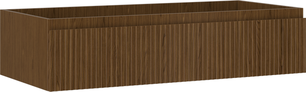 Mexen Rivel dulap baie sub chiuvetă 100 cm, 1 sertar, finisaj canelat, nuc - 91A20-10023-1-BF86