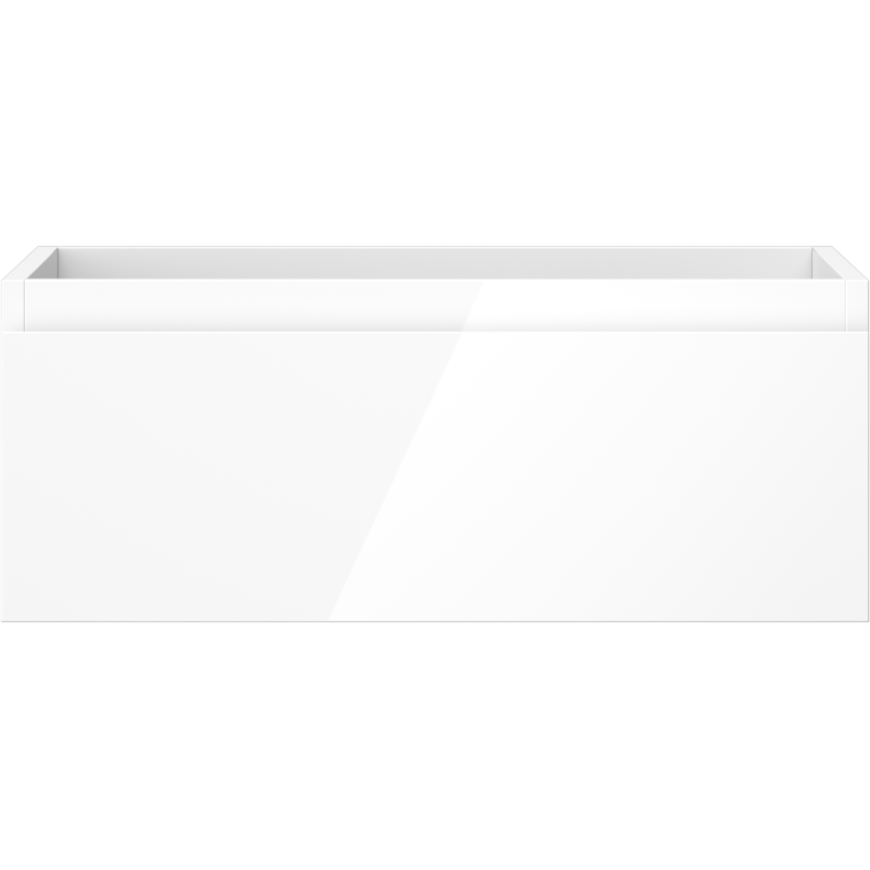 Mexen Orio fürdőszobai szekrény mosdó alá, 60 cm, 1 fiók, fényes fehér - 91A10-06023-1-BF00