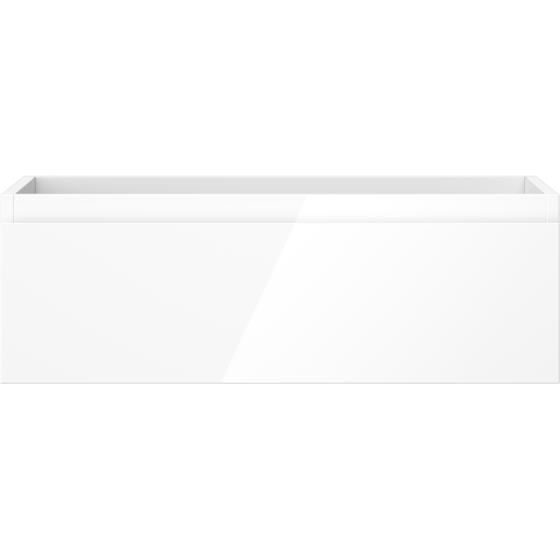 Mexen Orio fürdőszobai szekrény mosdó alá 70 cm, 1 fiók, fényes fehér - 91A10-07023-1-BF00