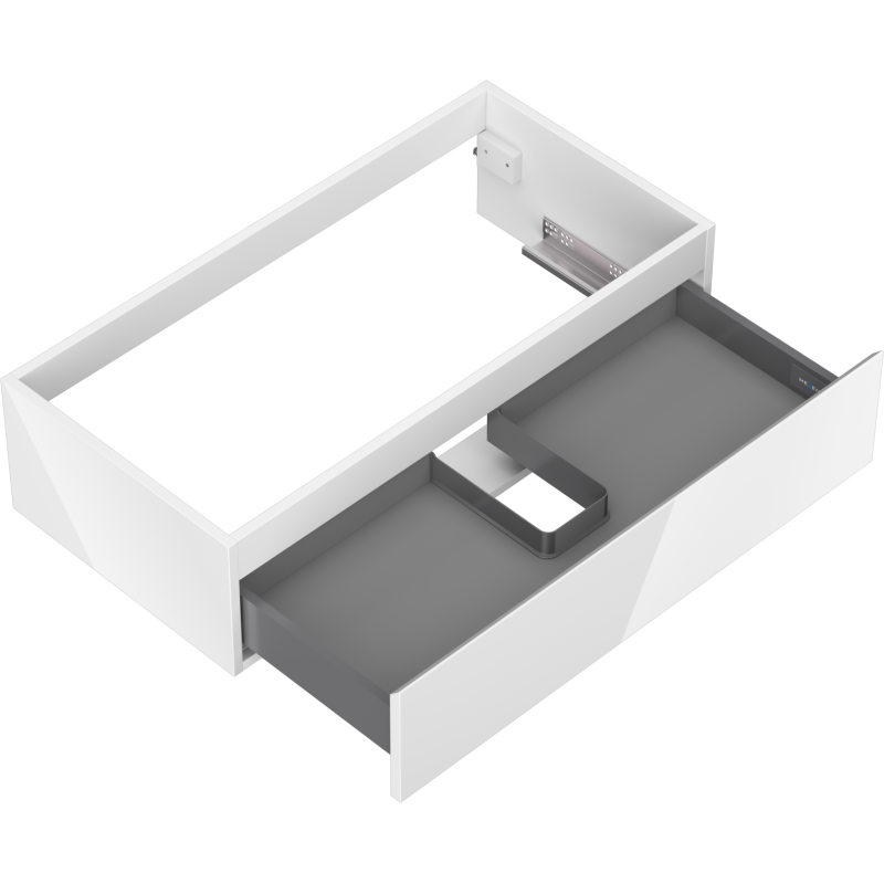 Mexen Orio fürdőszobai mosdó alatti szekrény 90 cm, 1 fiók, fényes fehér - 91A10-09023-1-BF00
