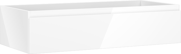 Mexen Orio dulap baie pentru chiuvetă 100 cm, 1 sertar, alb lucios - 91A10-10023-1-BF00