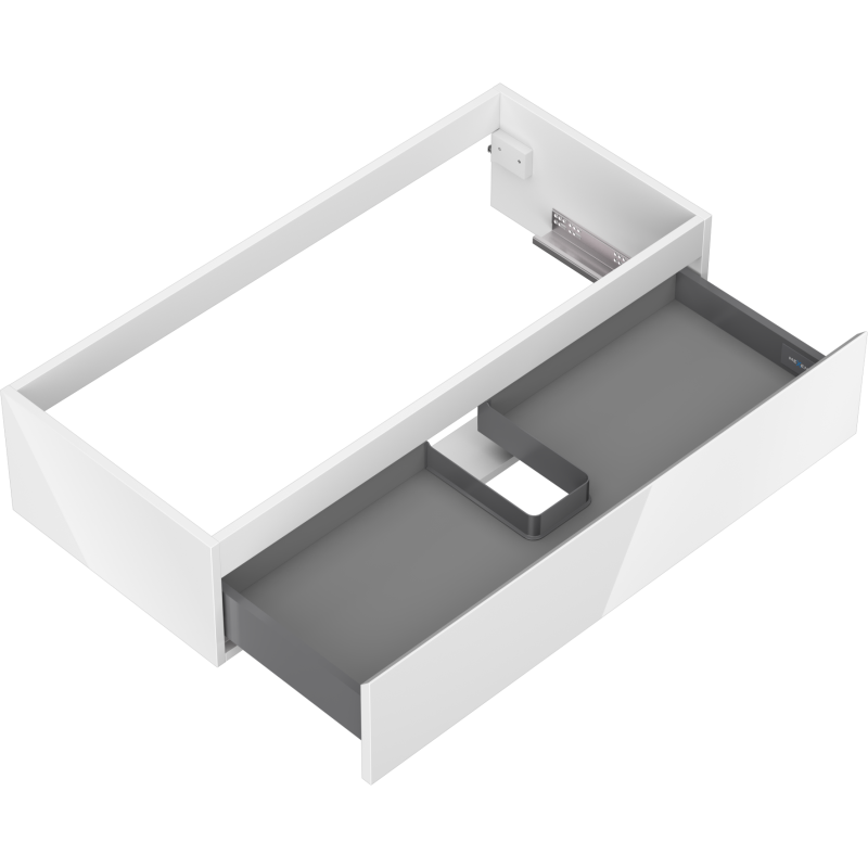 Mexen Orio dulap baie pentru chiuvetă 100 cm, 1 sertar, alb lucios - 91A10-10023-1-BF00