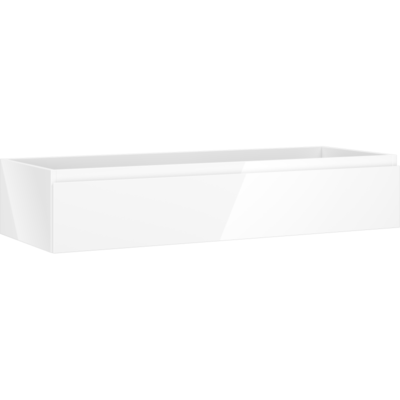 Mexen Orio fürdőszobai mosdószekrény 120 cm, 1 fiók, fehér fényes - 91A10-12023-1-BF00