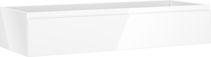 Mexen Orio fürdőszobaszekrény mosdó alá 120 cm, 1 fiók, fényes fehér - 91A10-12023-1-BF00