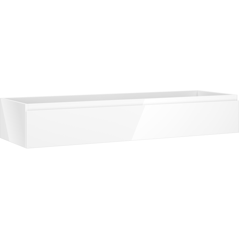 Mexen Orio dulap baie sub lavoar 140 cm, 1 sertar, alb lucios - 91A10-14023-1-BF00