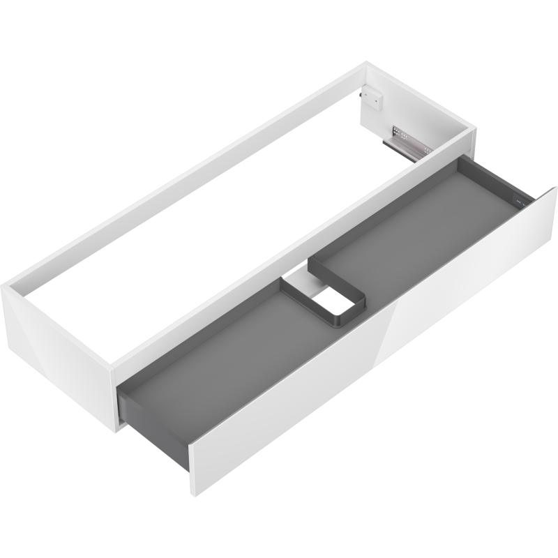 Mexen Orio dulap baie sub chiuvetă 140 cm, 1 sertar, alb lucios - 91A10-14023-1-BF00