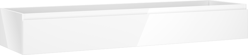 Mexen Orio dulap de baie sub lavoar 160 cm, 1 sertar, alb lucios - 91A10-16023-1-BF00
