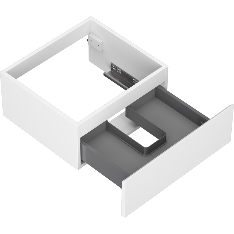 Mexen Orio fürdőszobai szekrény mosdó alá, 50 cm, 1 fiók, fehér matt - 91A10-05023-1-BF01