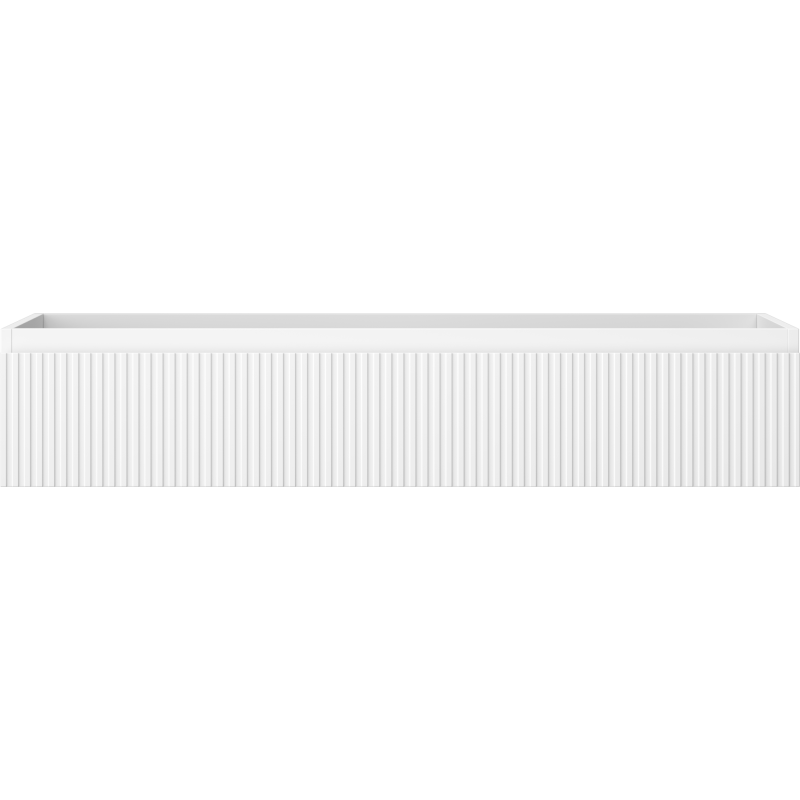 Mexen Rivel dulap baie sub lavoar 120 cm, 1 sertar, canelat, alb mat - 91A20-12023-1-BF01