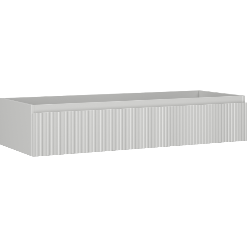 Mexen Rivel dulap pentru baie sub lavoar 120 cm, 1 sertar, cu nervuri, gri mat - 91A20-12023-1-BF62