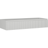 Mexen Rivel dulap baie sub lavoar 120 cm, 1 sertar, canelat, gri mat - 91A20-12023-1-BF62