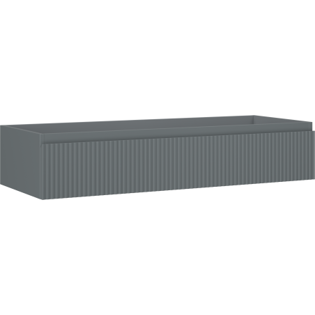 Mexen Rivel dulap baie sub lavoar 120 cm, 1 sertar, canelat, gri mat - 91A20-12023-1-BF66