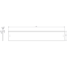 Mexen Rivel dulap baie sub chiuvetă 120 cm, 1 sertar, canelat, stejar - 91A20-12023-1-BF81