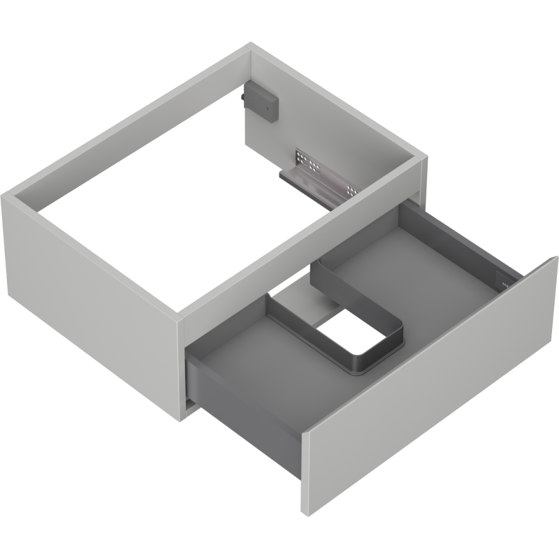 Mexen Orio dulap baie sub lavoar 60 cm, 1 sertar, gri mat - 91A10-06023-1-BF62