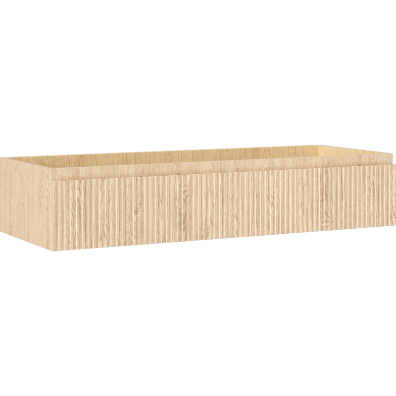 Mexen Rivel dulap baie sub chiuvetă 120 cm, 1 sertar, canelat, stejar - 91A20-12023-1-BF81