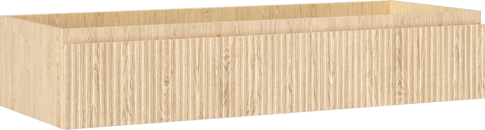 Mexen Rivel fürdőszobai mosdószekrény 120 cm, 1 fiók, bordázott, tölgy - 91A20-12023-1-BF81