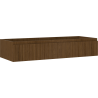 Mexen Rivel dulap baie sub lavoar 120 cm, 1 sertar, canelat, nuc - 91A20-12023-1-BF86