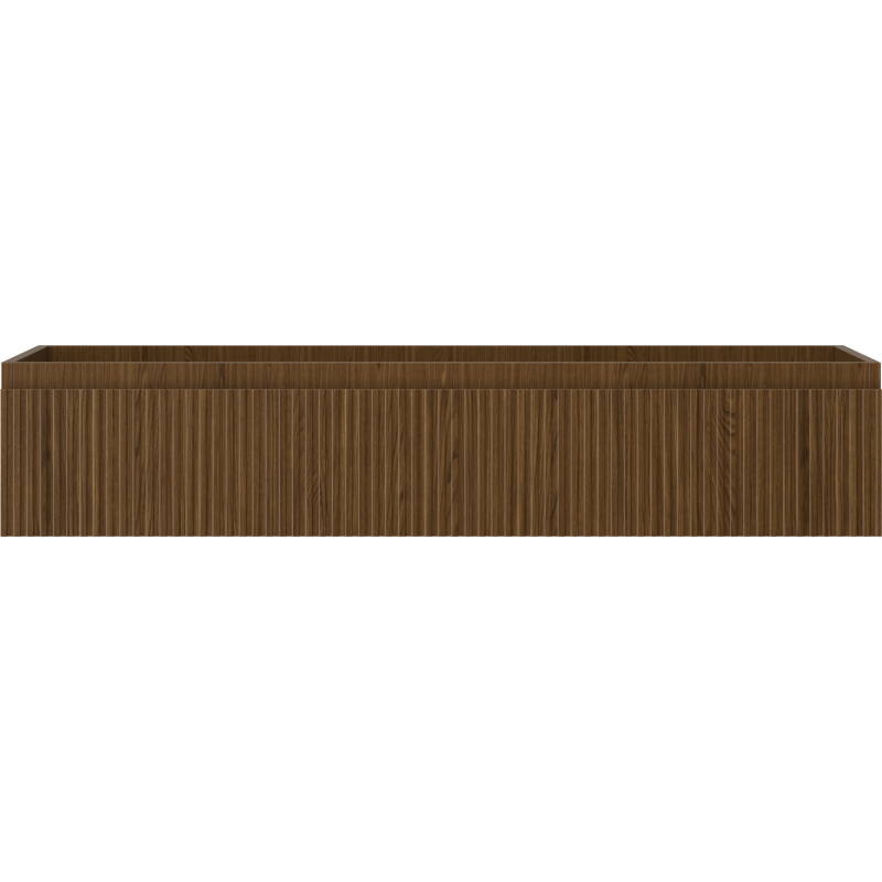 Mexen Rivel dulap baie sub chiuvetă 120 cm, 1 sertar, canelat, nuc - 91A20-12023-1-BF86