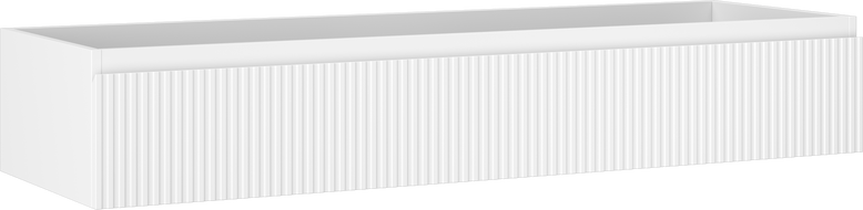 Mexen Rivel dulap baie sub chiuvetă 140 cm, 1 sertar, canelat, alb mat - 91A20-14023-1-BF01