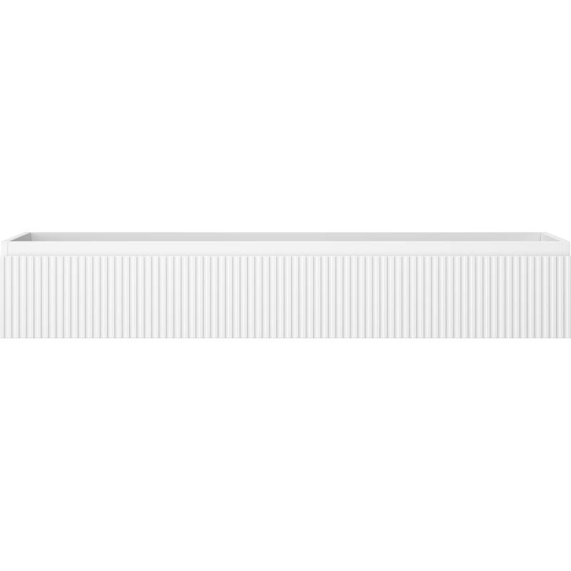 Mexen Rivel dulap baie sub chiuvetă 140 cm, 1 sertar, canelat, alb mat - 91A20-14023-1-BF01