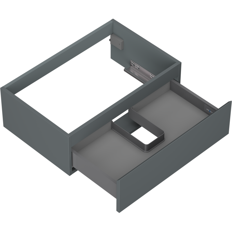 Mexen Orio dulap de baie sub chiuvetă 70 cm, 1 sertar, grafit mat - 91A10-07023-1-BF66
