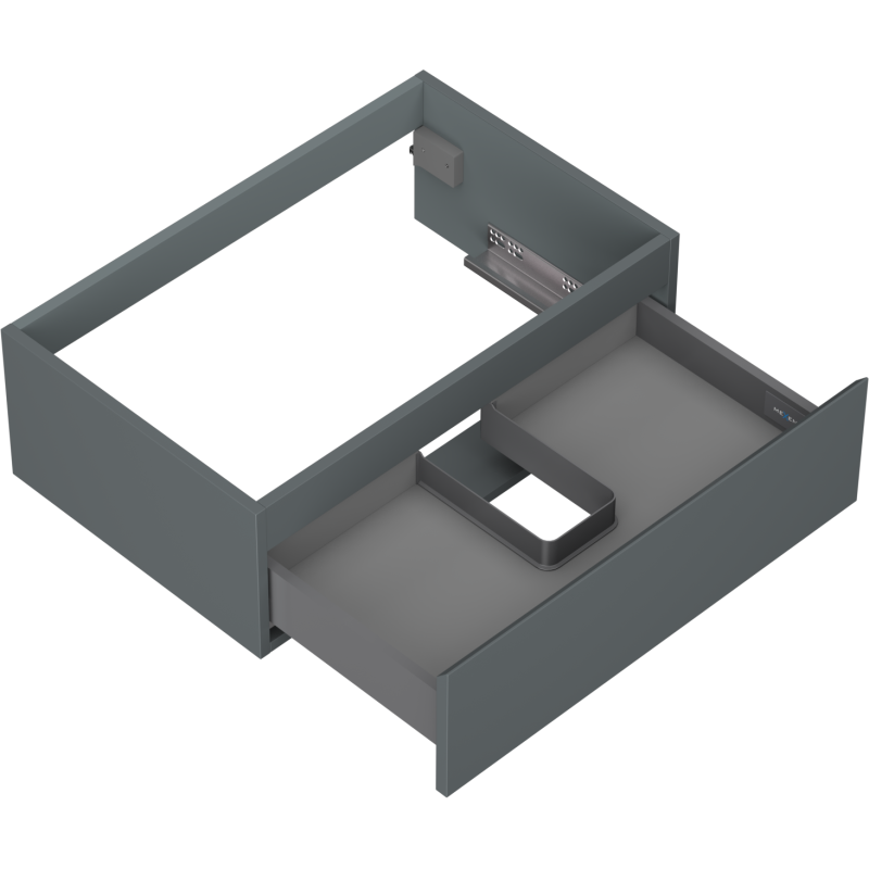 Mexen Orio szekrény mosdó alatti 70 cm, 1 fiók, grafit matt - 91A10-07023-1-BF66