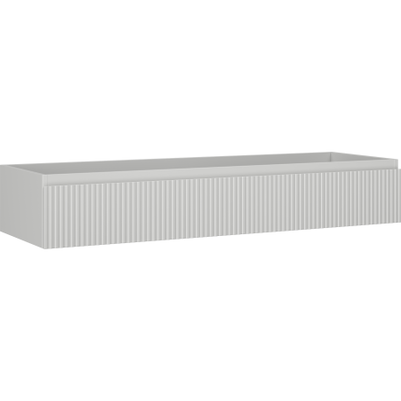 Mexen Rivel dulap de baie sub chiuvetă 140 cm, 1 sertar, canelat, gri mat - 91A20-14023-1-BF62