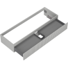 Mexen Rivel dulap baie pentru lavoar 140 cm, 1 sertar, canelat, gri mat - 91A20-14023-1-BF62