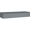 Mexen Rivel dulap de baie pentru chiuvetă 140 cm, 1 sertar, finisaj canelat, grafit mat - 91A20-14023-1-BF66