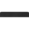 Mexen Rivel dulap baie sub chiuvetă 140 cm, 1 sertar, canelat, negru mat - 91A20-14023-1-BF71