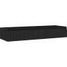Mexen Rivel dulap baie sub chiuvetă 140 cm, 1 sertar, canelat, negru mat - 91A20-14023-1-BF71