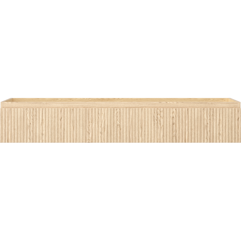 Mexen Rivel dulap baie sub lavoar 140 cm, 1 sertar, nervurat, stejar - 91A20-14023-1-BF81